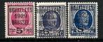 België 1929 Houyoux voorgeafstempld  OBP 273/5(*) Zonder gom, Met stempel, Koninklijk huis, Ophalen of Verzenden, Postfris