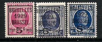 België 1929 Houyoux voorgeafstempld  OBP 273/5(*) Zonder gom beschikbaar voor biedingen