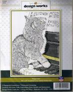 Borduurpakket Piano Cat van Design Works, Hobby en Vrije tijd, Nieuw, Borduurpakket, Verzenden