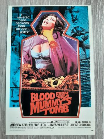 Carte postale de la Hammer - The blood from the mummy's tomb