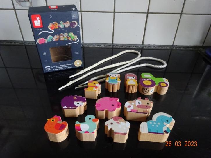Janod Janod Kralenset - Boerderij *VOLLEDIG*, Kinderen en Baby's, Speelgoed | Educatief en Creatief, Ophalen of Verzenden