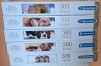 Set van 5 Clementoni puzzels  - 500 stuks, Ophalen of Verzenden, Zo goed als nieuw