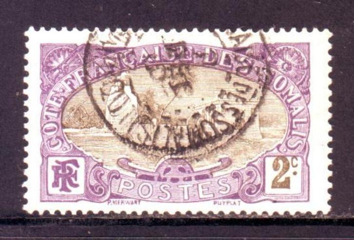 Postzegels Franse kolonies (5) : Cote des Somalis, Postzegels en Munten, Postzegels | Afrika, Gestempeld, Overige landen, Ophalen of Verzenden