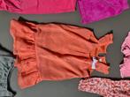 roze jurk met witte dods en strik, 6j/116cm, Kinderen en Baby's, Kinderkleding | Maat 116, Zo goed als nieuw, Ophalen