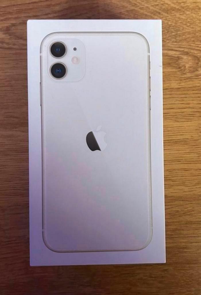 iPhone 11- wit -128 & apple watch se, Telecommunicatie, Mobiele telefoons | Apple iPhone, Zo goed als nieuw, 128 GB, Zonder abonnement