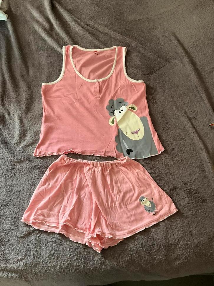 Shortama zonder mouwen,merk T.A.L.C,maat 46/48, Kleding | Dames, Pyjama's, Zo goed als nieuw, Maat 46/48 (XL) of groter, Ophalen of Verzenden