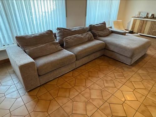 Complete zithoek voor 4 tot 5 personen, Huis en Inrichting, Zetels | Complete zithoeken, Gebruikt, Stof, Ophalen
