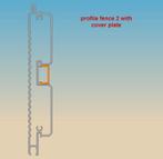 tuin afsluiting - tuin poort - constructie profiel in alu, Ophalen, Nieuw