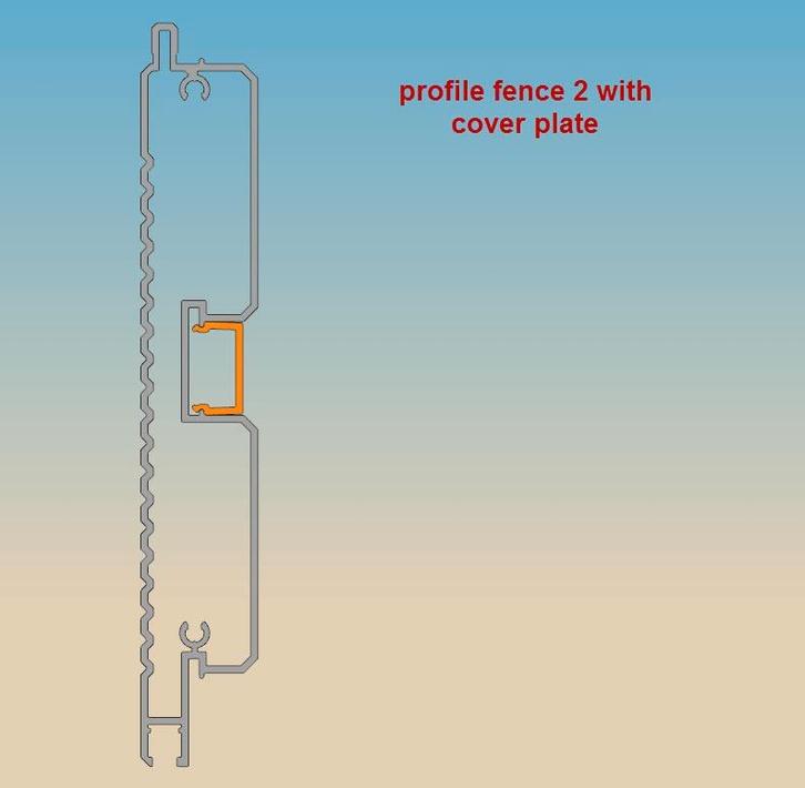 tuin afsluiting - tuin poort - constructie profiel in alu, Tuin en Terras, Overige Tuin en Terras, Nieuw, Ophalen