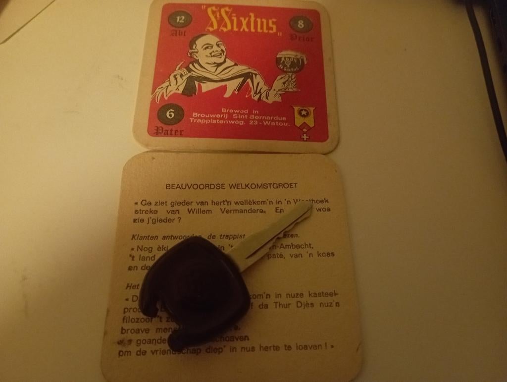 Willem Vermandere dubbelzijdig bierkaart, Ophalen of Verzenden, Zo goed als nieuw