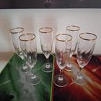 6 champagne glazen, Verzamelen, Glas en Drinkglazen, Ophalen, Gebruikt, Overige typen