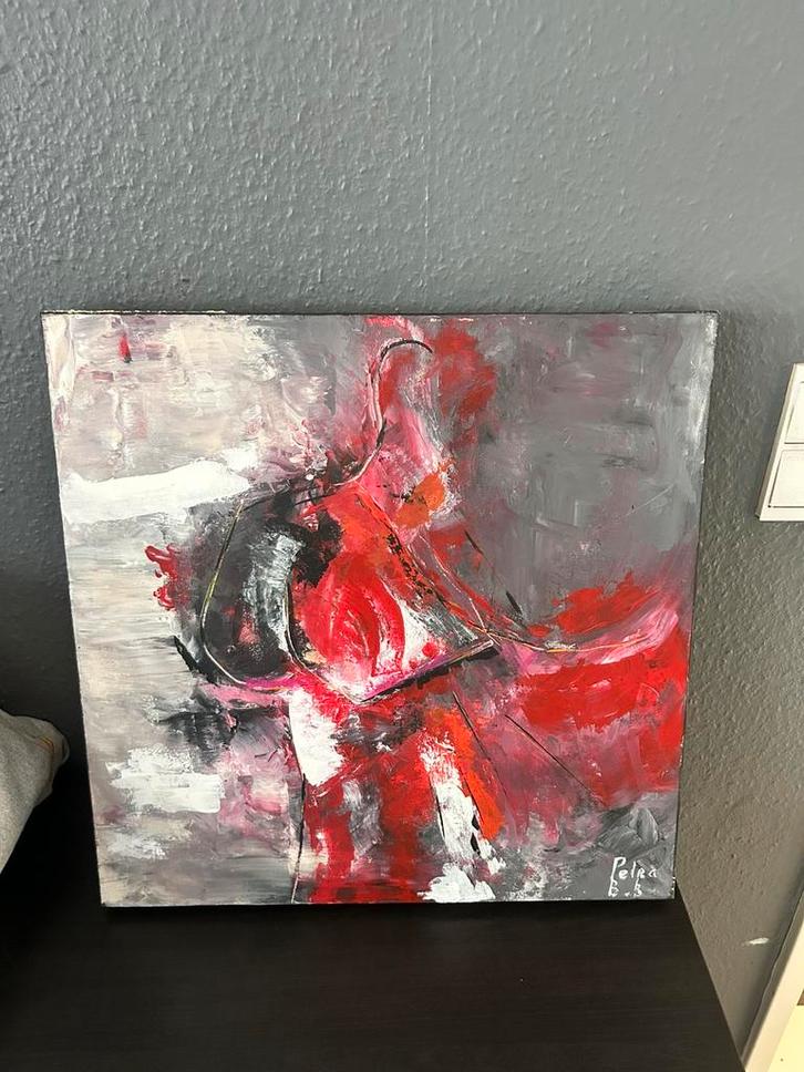 Schilderij Petra B.K, Antiek en Kunst, Kunst | Schilderijen | Abstract, Ophalen