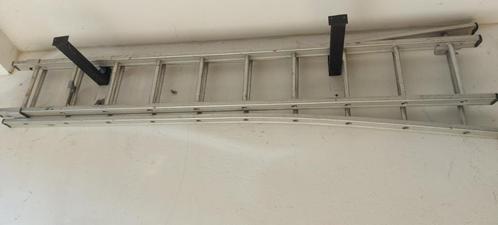 Uitschuifbare ladder, Doe-het-zelf en Bouw, Ladders en Trappen, Gebruikt, Ladder, 4 meter of meer, Opvouwbaar of Inschuifbaar