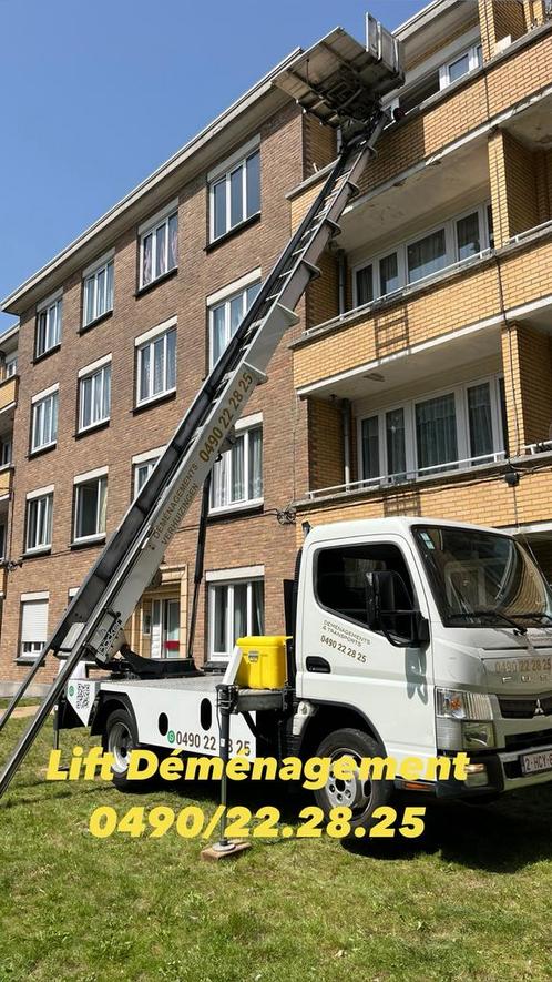 7/7 LIFT + 20m3 VERHUISWAGEN 📞0490 22 28 25📞, Doe-het-zelf en Bouw, Ladders en Trappen, Zo goed als nieuw, Ophalen of Verzenden
