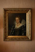 Peinture à l'huile encadrée de Jacqueline van Caestre, Enlèvement