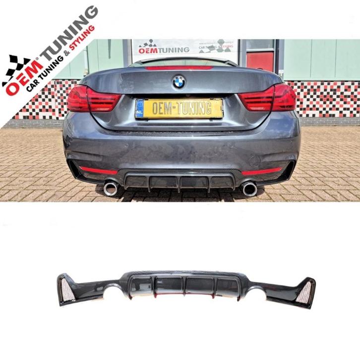 BMW 4 serie | F32/F33/F36 | M-Performance Diffuser Carbon, Auto-onderdelen, Carrosserie, Bumper, BMW, Achter, Nieuw, Ophalen of Verzenden