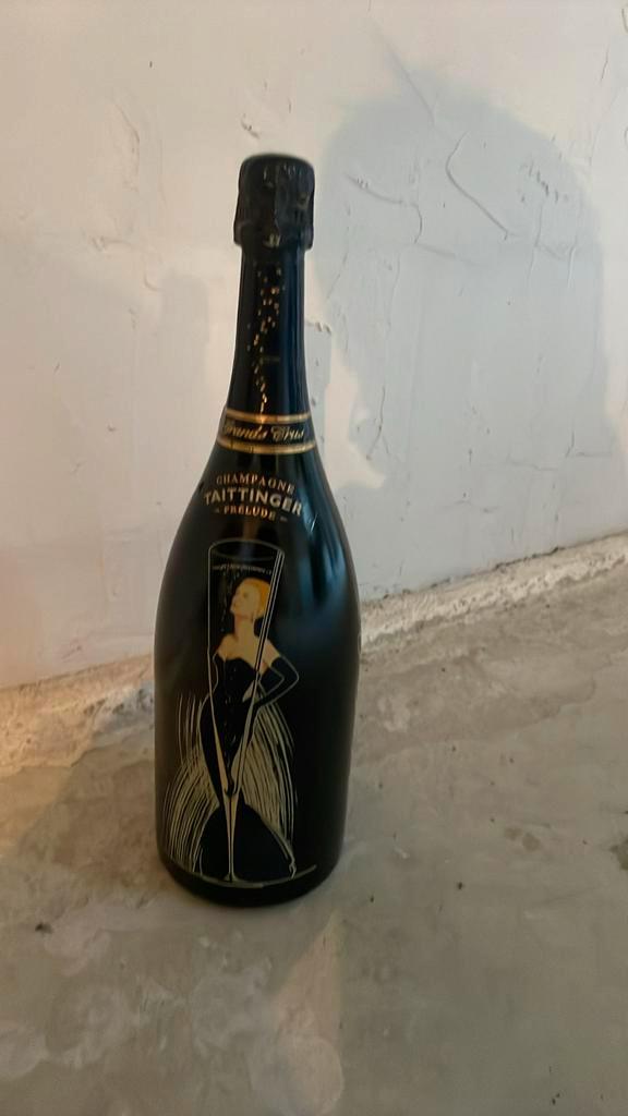 Magnum champagne Taittinger prelude 2000 genummerd, Verzamelen, Wijnen, Champagne, Ophalen of Verzenden