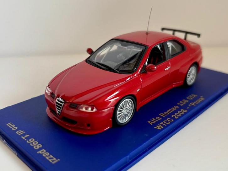 Alfa Romeo 156 GTA prova wtcc 2006, Hobby & Loisirs créatifs, Voitures miniatures | 1:43, Comme neuf, Voiture, Enlèvement ou Envoi