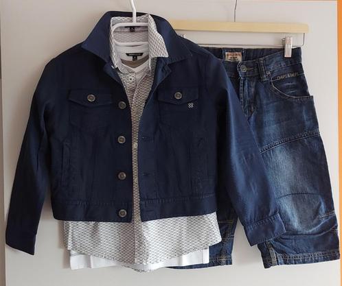 T-shirt + hemd + broek + vest - Terre Bleue + Nononsense, Kinderen en Baby's, Kinderkleding | Maat 128, Zo goed als nieuw, Jongen