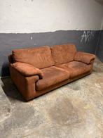 Grand canapé vintage marron – Confortable et solide, Enlèvement, Comme neuf