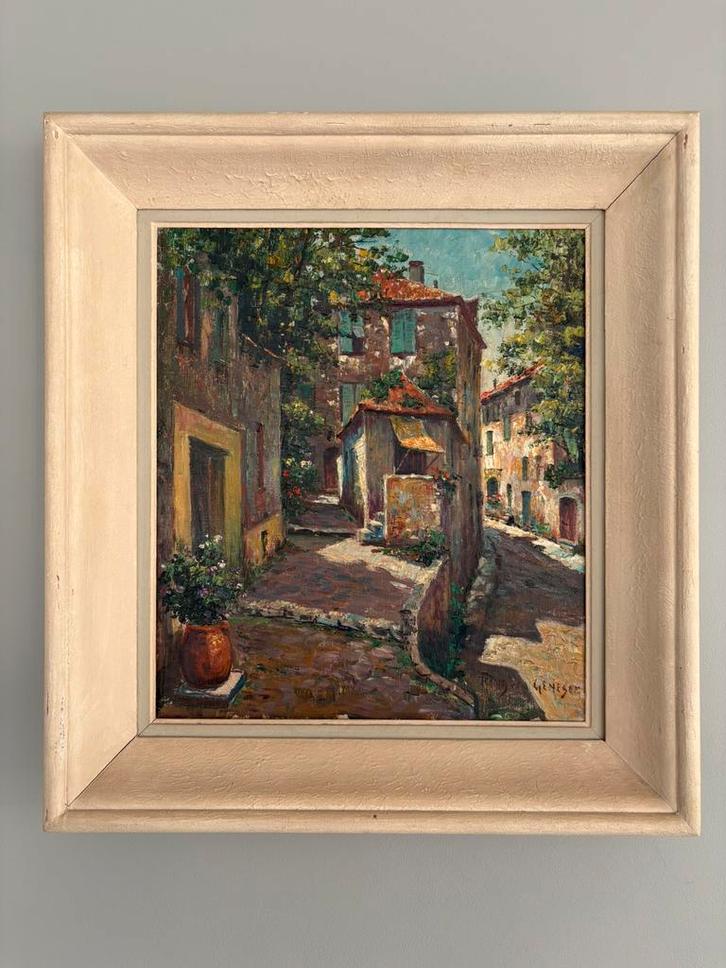 Schilderij Frans Van Genesen (40cm x 35cm), Antiek en Kunst, Kunst | Schilderijen | Klassiek, Ophalen