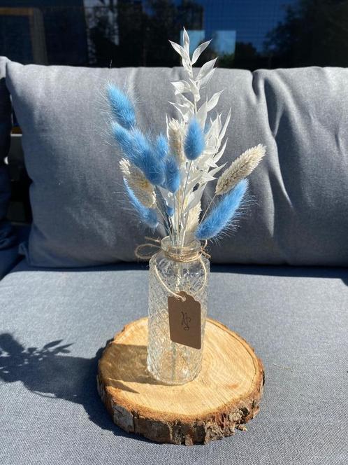 Vaasjes met droogbloemen - 12St, Huis en Inrichting, Woonaccessoires | Droogbloemen, Zo goed als nieuw, Ophalen