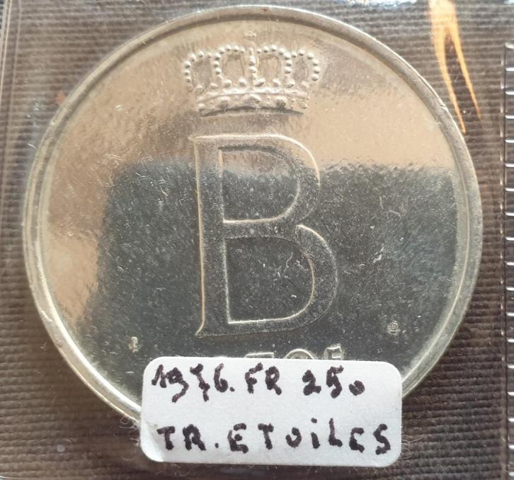 250 francs - Baudouin Ier - 1976 FR étoiles, Postzegels en Munten, Munten | België, Zilver, Zilver, Ophalen of Verzenden