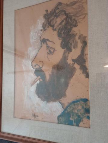 Kader met portret  beschikbaar voor biedingen