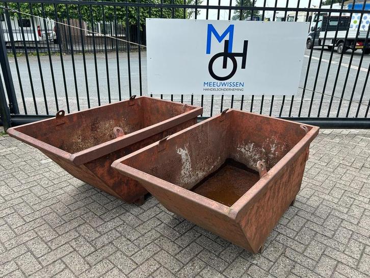 Kraancontainer/cranecontainer/puinbak/puincontainer 500L, Doe-het-zelf en Bouw, Gereedschap | Handgereedschap, Gebruikt, Ophalen
