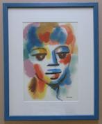 PAULE NOLENS / JONGE VROUW / ORIGINEEL WERK / 53x43cm KADER, Ophalen of Verzenden