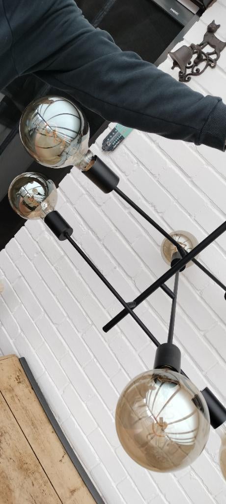 Plafonnier Lucide noir moderne, Maison & Meubles, Lampes | Suspensions, Enlèvement