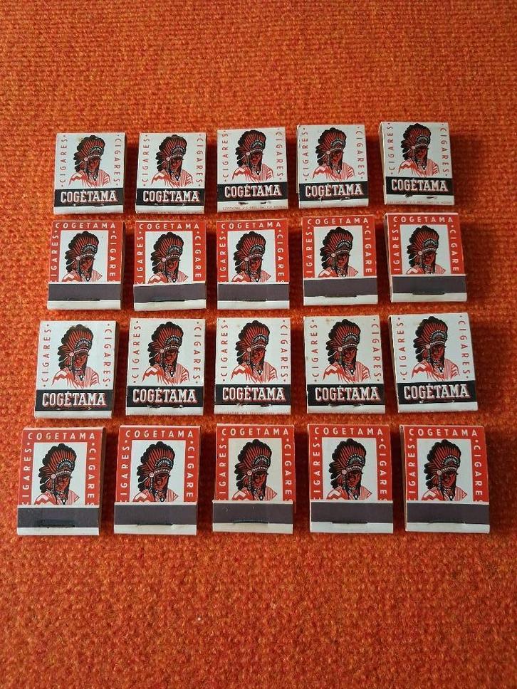 COGETAMA....20 stuks ongebruikte luciferpakjes, Verzamelen, Rookartikelen, Aanstekers en Luciferdoosjes, Zo goed als nieuw, Luciferdoosjes of -merken