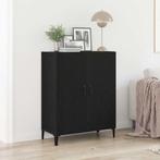 Dressoir 69,5x34x90 cm spaanplaat zwart eikenkleurig, Verzenden, Zwart