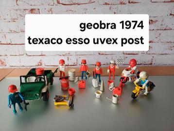 Vintage playmobil geobra 1974 texaco esso uvex post  beschikbaar voor biedingen