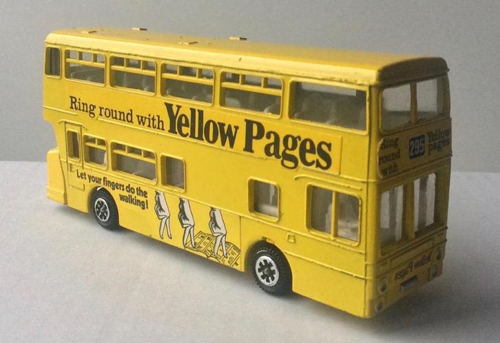 Atlantean bus - yellow pages Dinky Toys no 295, Hobby en Vrije tijd, Modelauto's | 1:43, Gebruikt, Bus of Vrachtwagen, Dinky Toys