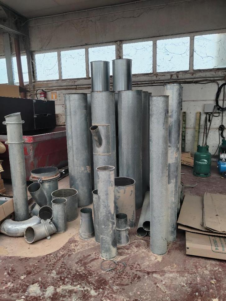 Buizen en pijpen voor stofafzuiging, Doe-het-zelf en Bouw, Buizen en Afvoer, Gebruikt, Afvoer, Overige materialen, Minder dan 2 meter