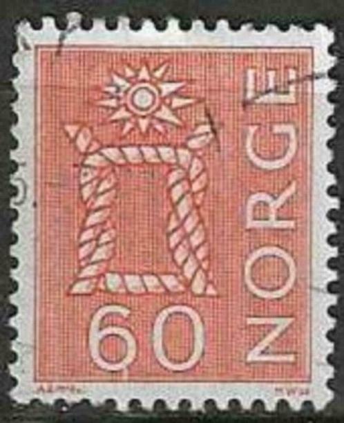Noorwegen 1962/1965 - Yvert 445A - Zeemansknoop (ST), Postzegels en Munten, Postzegels | Europa | Scandinavië, Gestempeld, Noorwegen