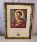 Mooi Oude Prent 'De Heilige Tharsicius' - 42x31, Antiek en Kunst, Antiek | Religieuze voorwerpen, Ophalen of Verzenden