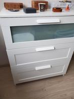 Wit houten badkamerkastje, 25 à 50 cm, Moins de 100 cm, Comme neuf, Enlèvement