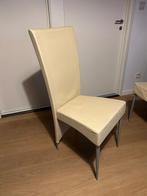 Zes vintage design eetkamerstoelen, Huis en Inrichting, Stoelen, Ophalen, Vintage design, Overige kleuren, Leer