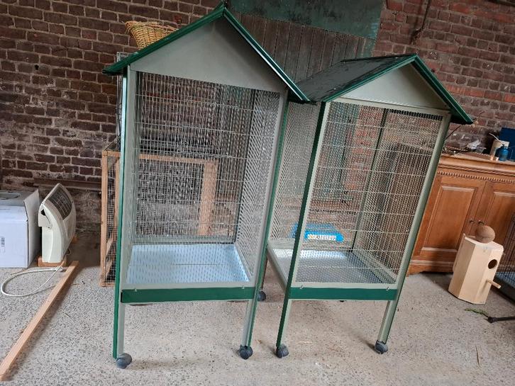 Vogelkooi, Dieren en Toebehoren, Vogels | Hokken en Kooien, Gebruikt, Vogelkooi, Aluminium, Ophalen