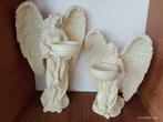 2 anges archanges en résine porte bougie chauffe plat, Moins de 25 cm, Enlèvement ou Envoi, Comme neuf, Autres matériaux