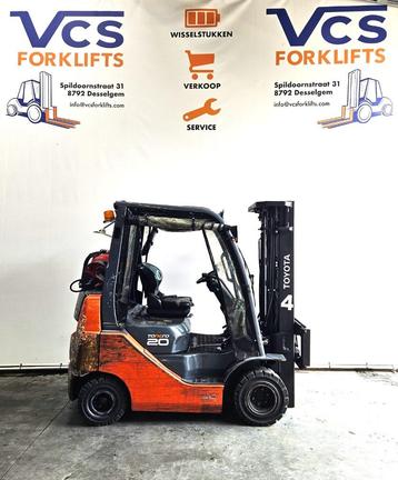 Toyota heftruck 2 ton LPG, Heftruck, Toyota, 1000 tot 2000 kg, Ophalen