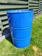 Stalen vaten 200L met schroefdop, Tuin en Terras, Regentonnen, 150 liter of meer, Ophalen, Zo goed als nieuw, Metaal