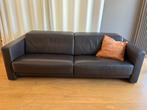 Bruine leren verstelbare zetel 4 pers, Ophalen, Zo goed als nieuw, Modern, 200 tot 250 cm