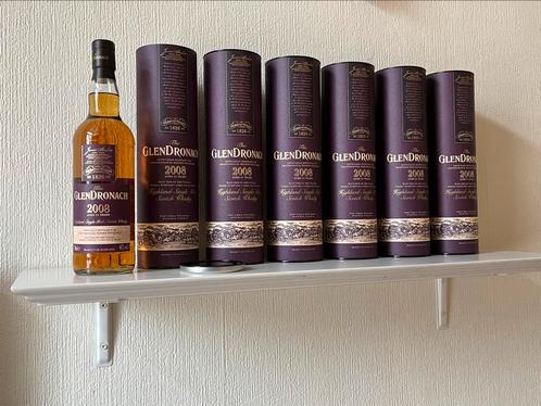 Whisky 6 flessen Glendronach 11 years 2008 px cask, Collections, Vins, Neuf, Enlèvement ou Envoi