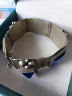 Sterling silver blue glas armband., Ophalen of Verzenden, Gebruikt