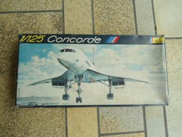 vintage heller 1/125 concorde n457 modelbouw nieuw beschikbaar voor biedingen