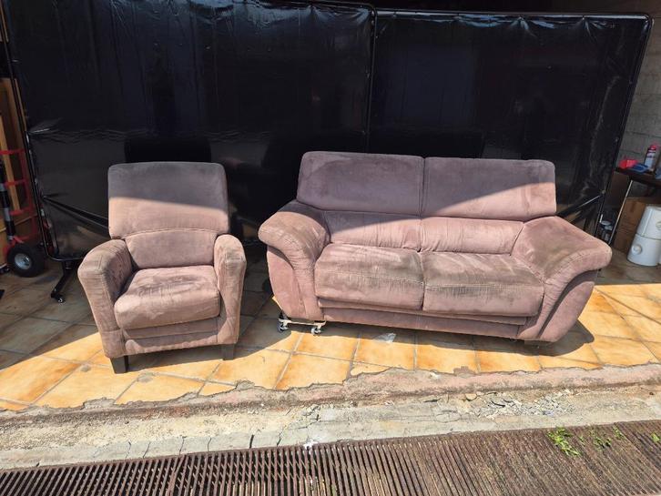 Salon, Maison & Meubles, Canapés | Coins salons complets, Utilisé, Tissus, Enlèvement