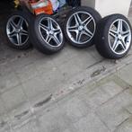 Jantes Mercedes AMG 18", avek pneus d'hiver 225.45.18. 8mm., Autos : Pièces & Accessoires, Enlèvement, Pneus hiver, Pneu(s)